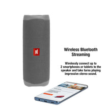 Load image into Gallery viewer, JBL FLIP5 Waterproof Portable Bluetooth Speaker - Gray