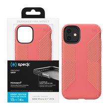 Load image into Gallery viewer, Speck Apple iPhone 11 Presidio Grip Series Case - Parrot Pink/Papaya Pink