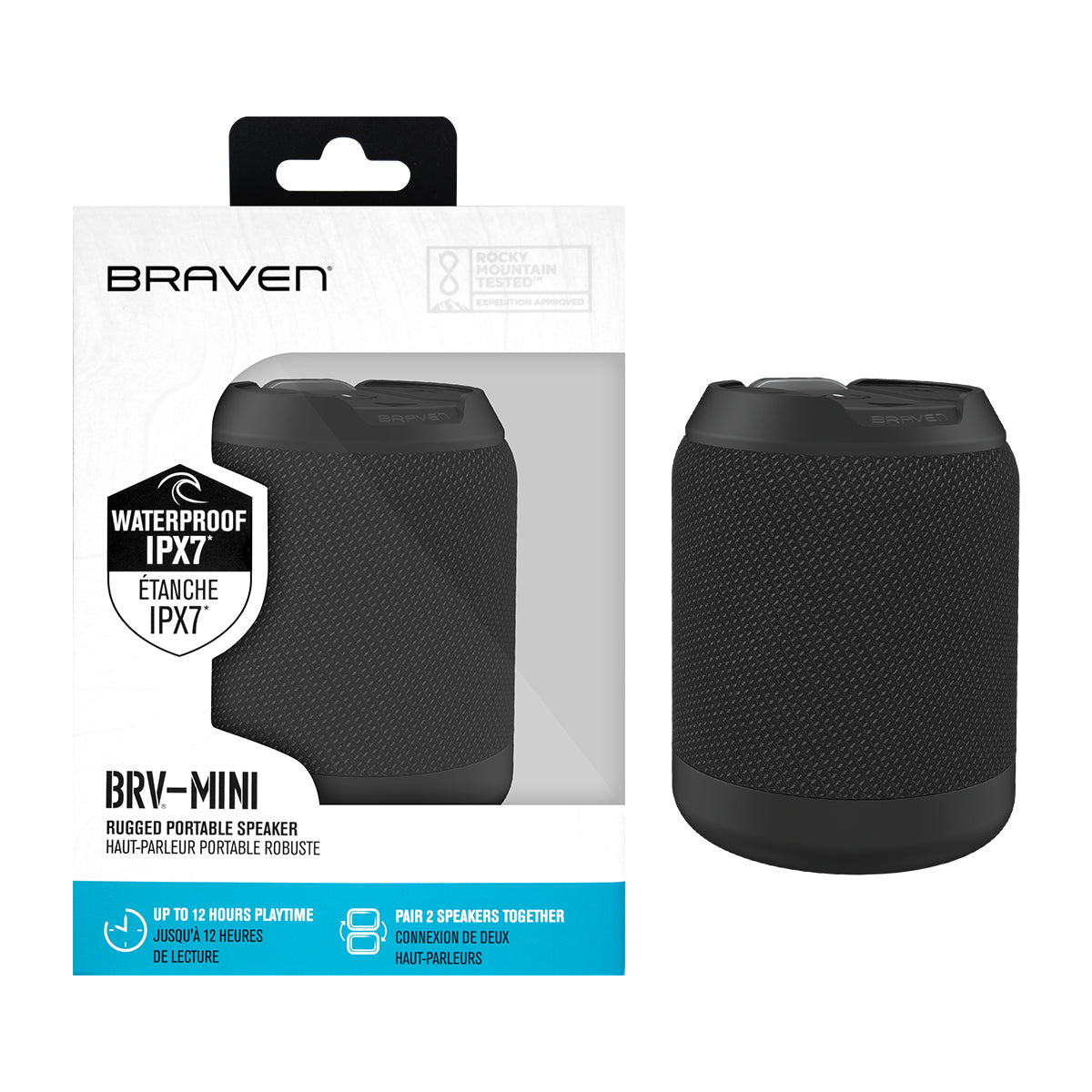 Braven Mini Rugged Portable Bluetooth Speaker - Black – Pickers wholesale  Inc