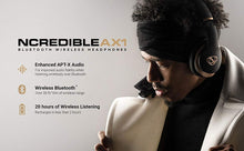 Load image into Gallery viewer, Ncredible AX1 Bluetooth Wireles Headphones - Black Gunmetal