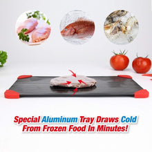 Load image into Gallery viewer, Fast Defrosting Tray/Thaw Frozen Food, Meat, Fruit