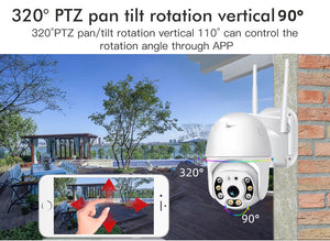 Smart HD Security Camera WIFI  PTZ Speed Dome Wireless Pan Tilt 4XZoom