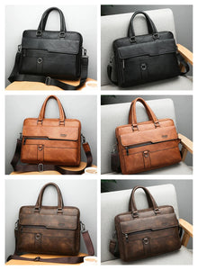 Jeep B Men Briefcase Bag High Quality Business Leather Shoulder Messenger  Handbag
