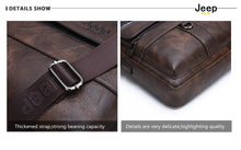 Load image into Gallery viewer, Jeep B Men Briefcase Bag High Quality Business Leather Shoulder Messenger  Handbag