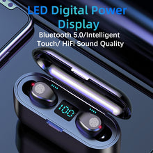 Load image into Gallery viewer, New F9 Wireless Headphones Bluetooth 5.0  Mini In-ear Sports TWS Headset HIFI