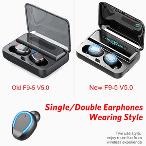 5.0 Bluetooth Earphones Wireless Headphones with mic Stereo Music
