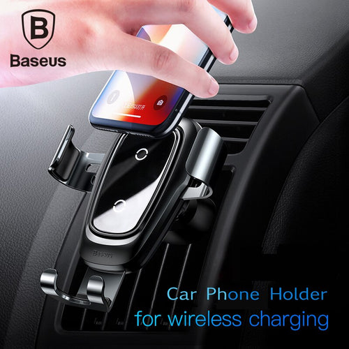 iPhone X Samsung car phone holder 10w qi wireless charger