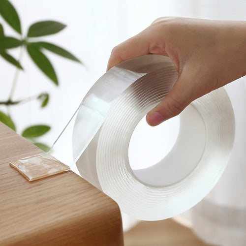 NEW* Transparent Magic Nano Tape Washable Reusable Double-Sided