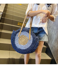 Load image into Gallery viewer, Handmade Summer Totes Casual Rattan Women Shoulder Bags