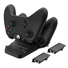 Load image into Gallery viewer, XBox Universal Dual Charging Dock Controller Charger,2pcs Rechargeable Batteries